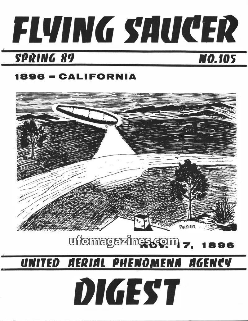 Cover of UNITED AERIAL PHENOMENA AGENCY issue NO.105: FLYING SAUCER DIGEST