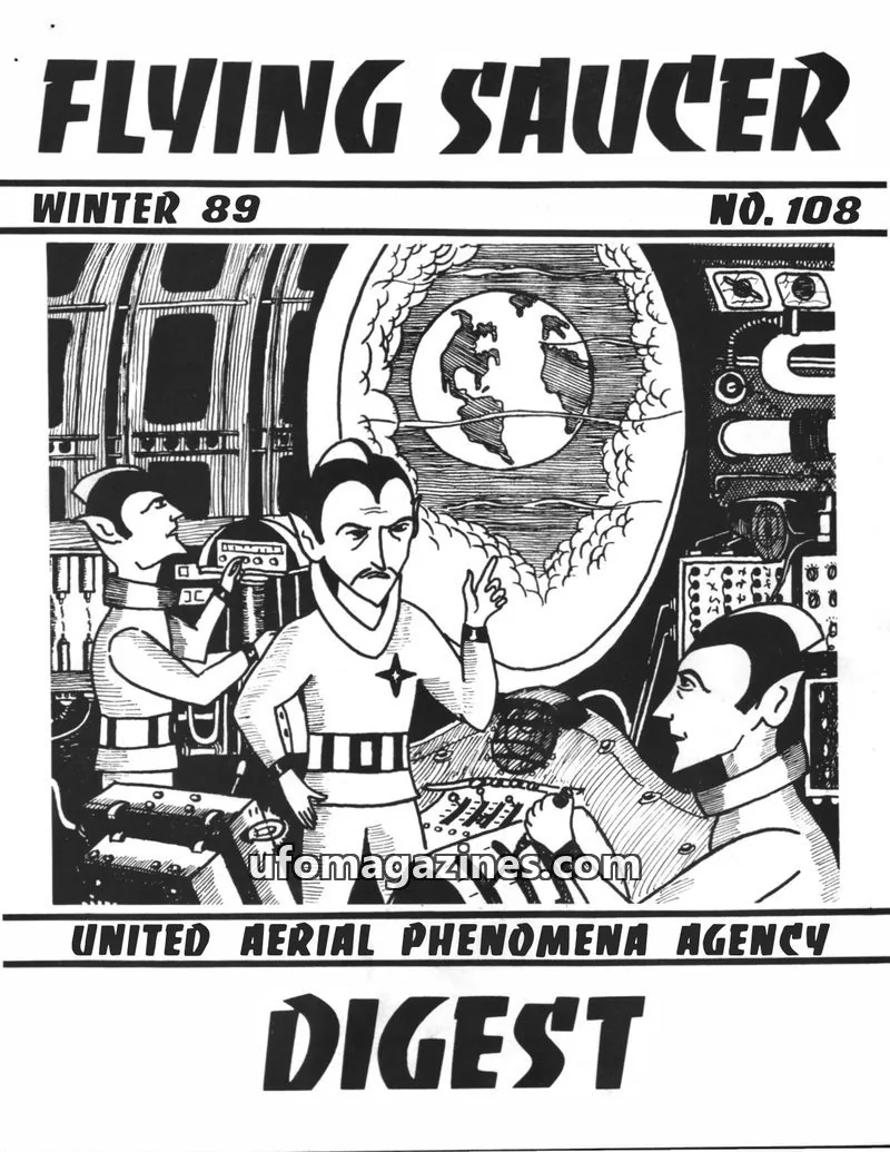 Cover of UNITED AERIAL PHENOMENA AGENCY issue No. 108: FLYING SAUCER DIGEST