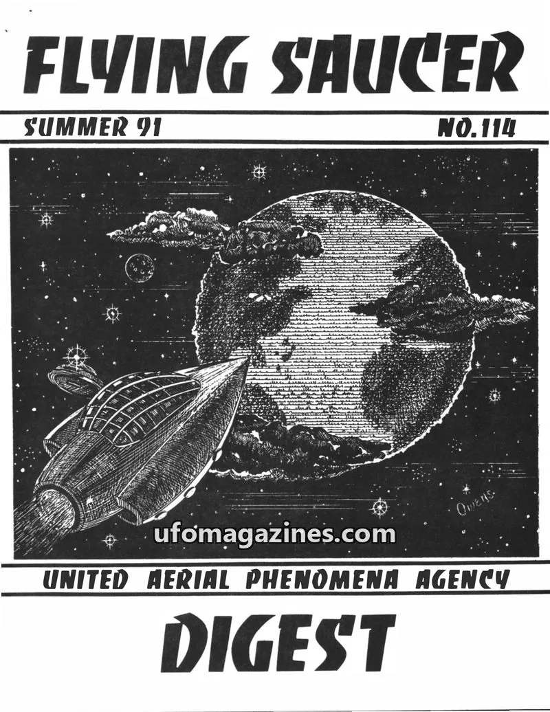 Cover of UNITED AERIAL PHENOMENA AGENCY issue 114: FLYING SAUCER DIGEST