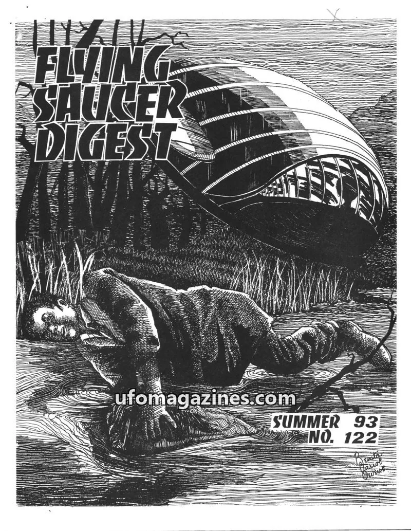 Cover of United Aerial Phenomena Agency (UAPA) issue NO. 122: FLYING SAUCER DIGEST