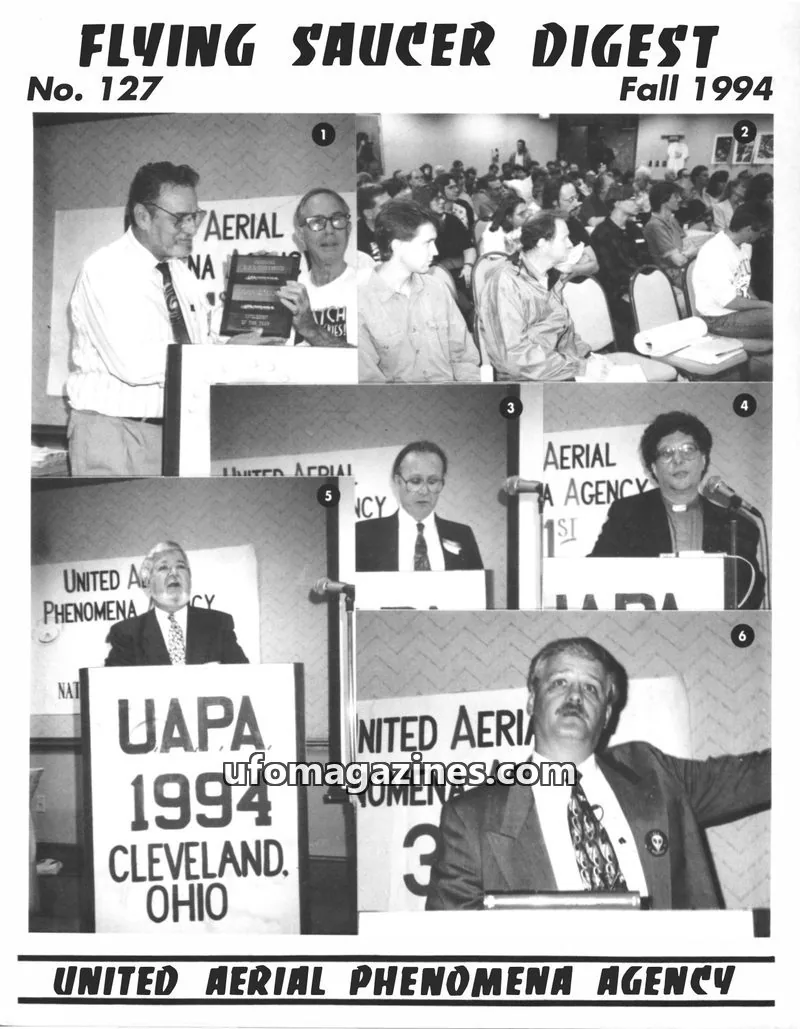 Cover of United Aerial Phenomena Agency (UAPA) issue No. 127: FLYING SAUCER DIGEST