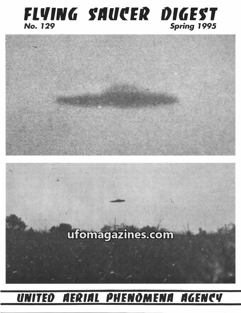 Cover of United Aerial Phenomena Agency (UAPA) issue 129: FLYING SAUCER DIGEST