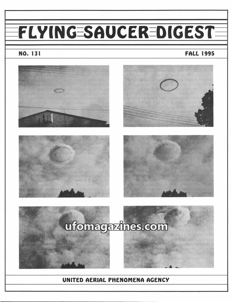 Cover of UNITED AERIAL PHENOMENA AGENCY issue 131: FLYING SAUCER DIGEST