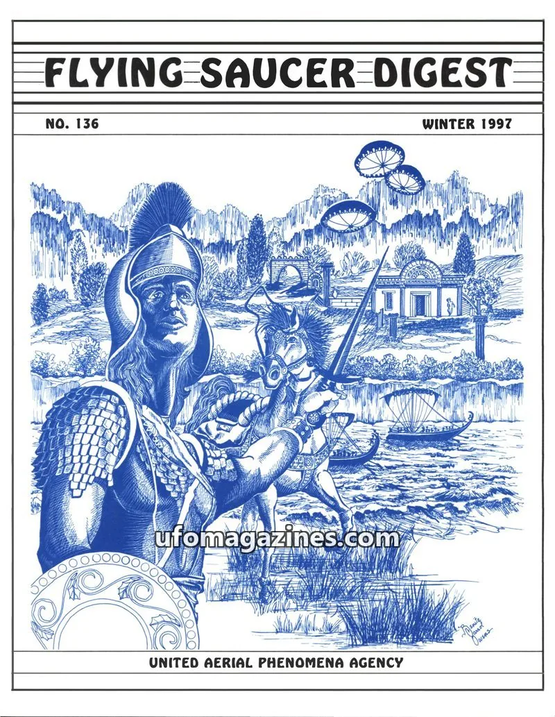 Cover of UNITED AERIAL PHENOMENA AGENCY issue 136: FLYING SAUCER DIGEST