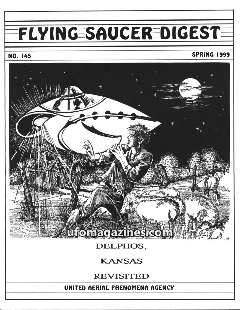 Cover of UNITED AERIAL PHENOMENA AGENCY issue NO. 145: FLYING SAUCER DIGEST