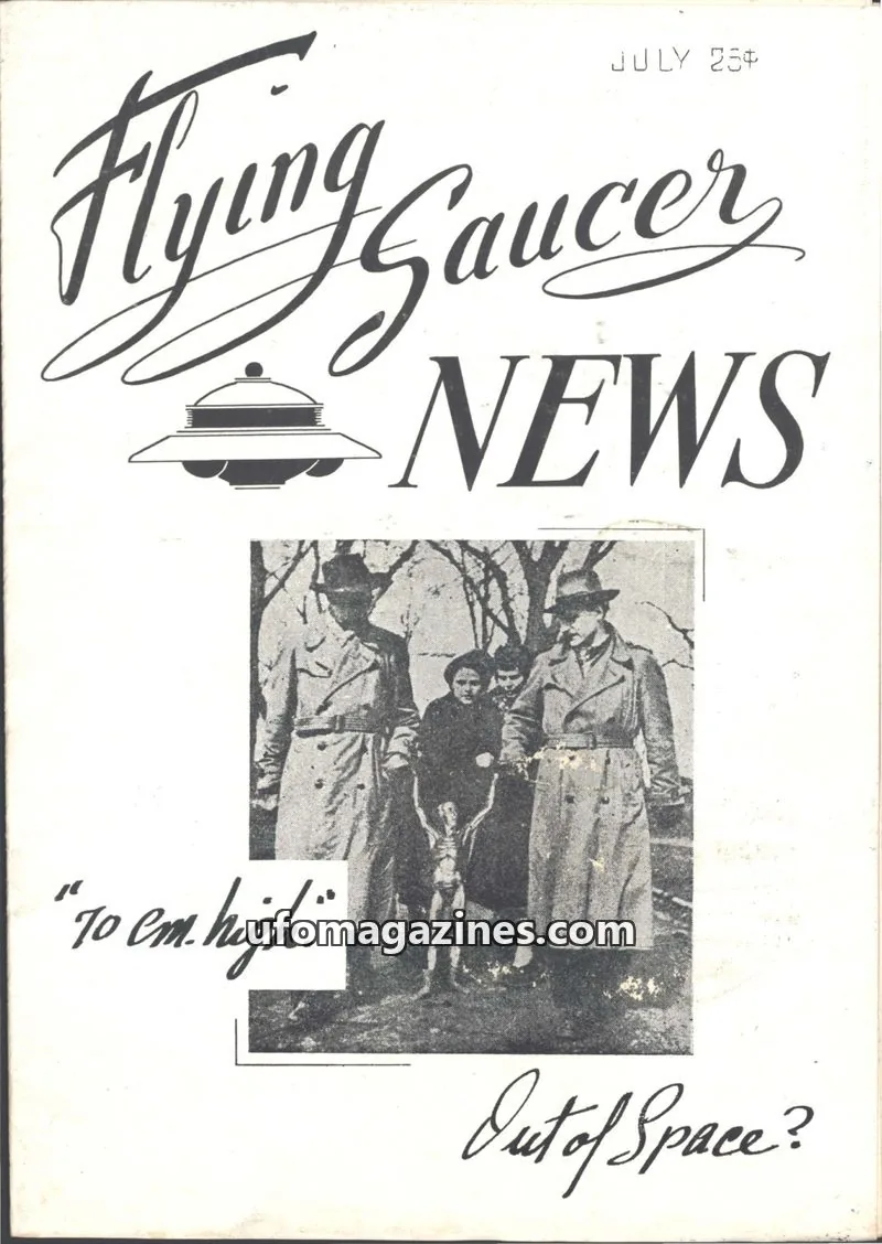 Cover of Flying Saucer News (Rigberg) issue VOL. 4 NO. 4: Flying Saucer NEWS