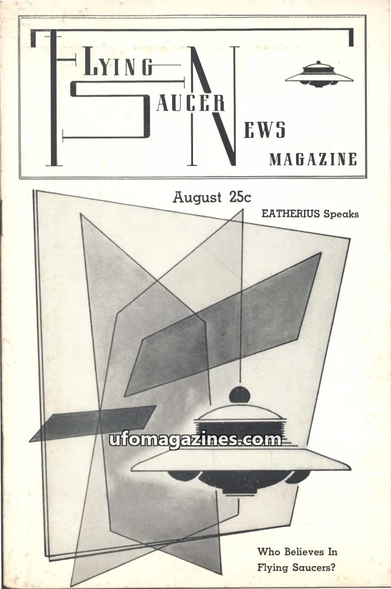 Cover of Flying Saucer News (Rigberg) issue VOL. 1, NO. 5: FLYING SAUCER NEWS