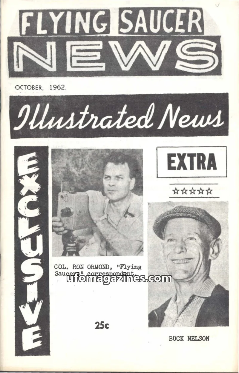 Cover of Flying Saucer News (Rigberg) issue 3: FLYING SAUCER NEWS