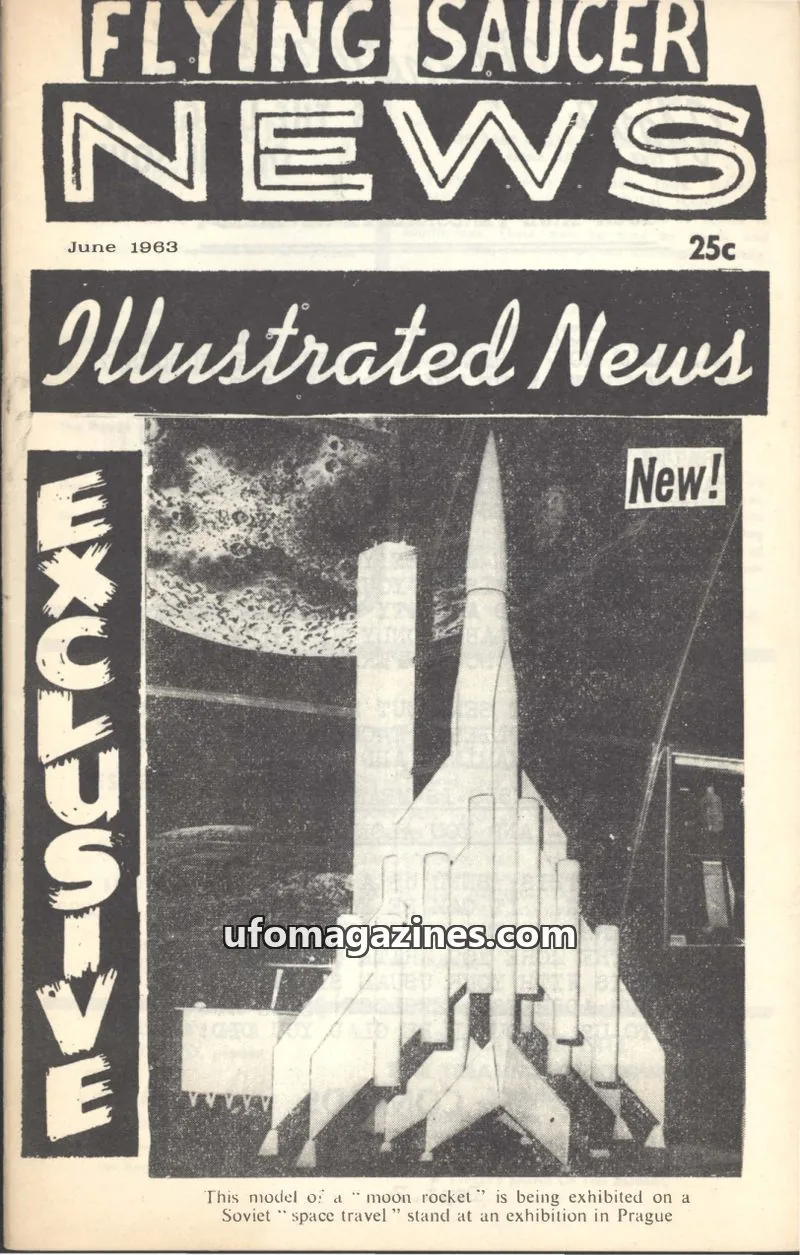 Cover of Flying Saucer News (Rigberg) issue Illustrated News: FLYING SAUCER NEWS