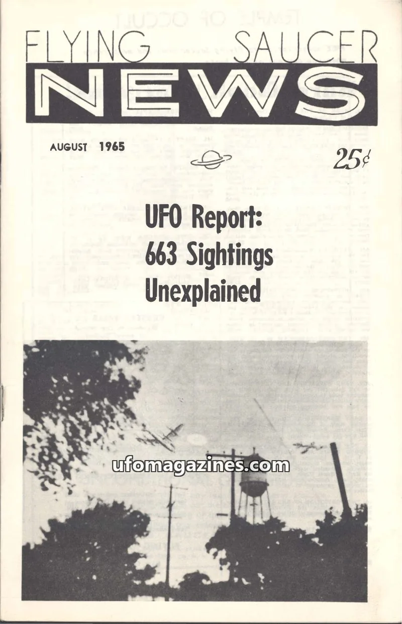Cover of Flying Saucer News (Rigberg) issue 7: FLYING SAUCER NEWS