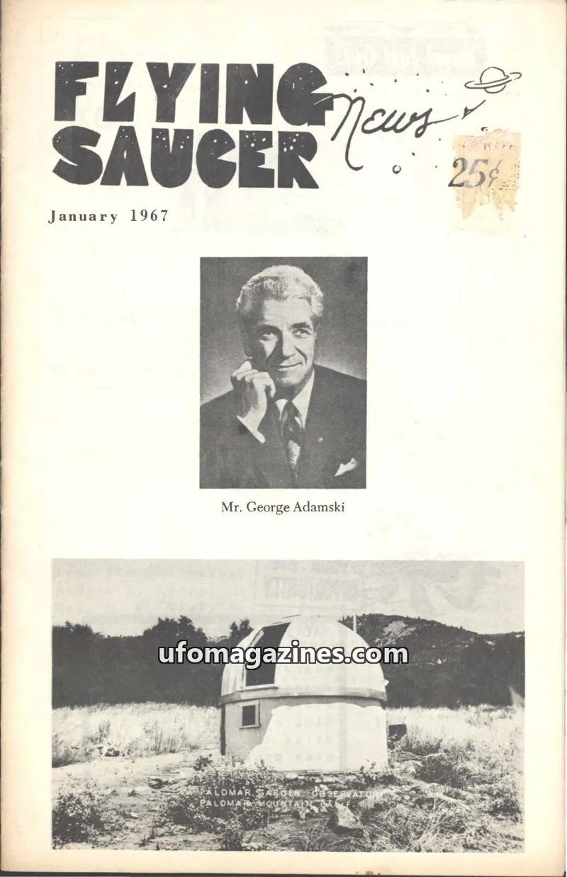 Cover of Flying Saucer News (Rigberg) issue 10: FLYING SAUCER News