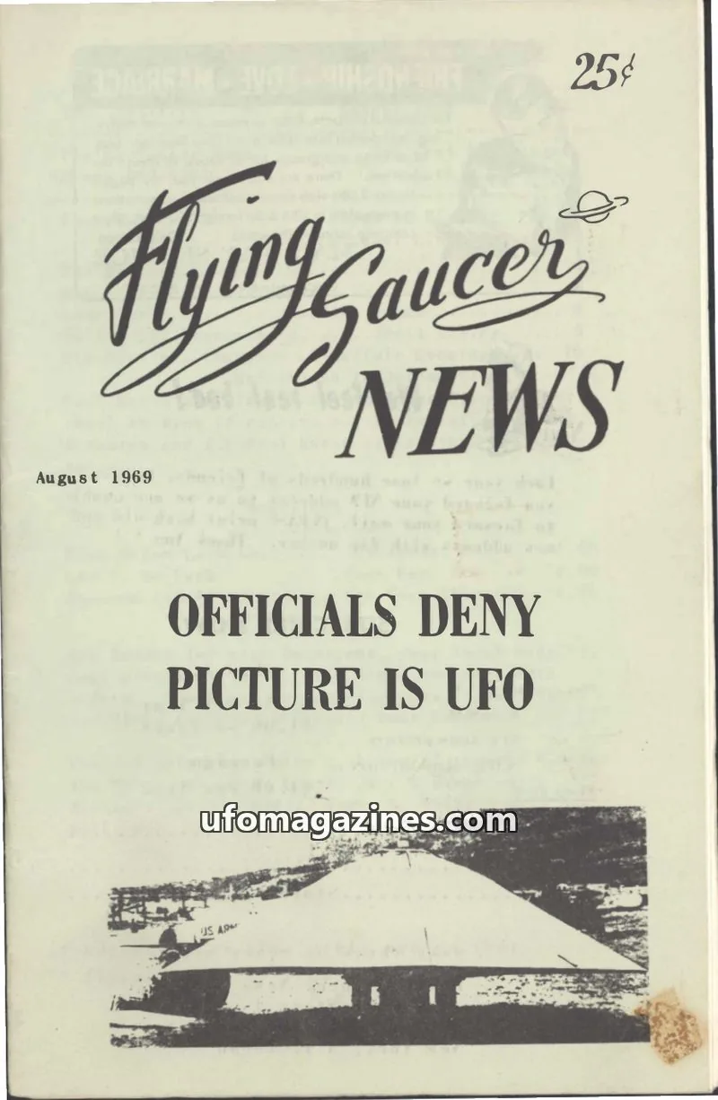 Cover of Flying Saucer News (Rigberg) issue No. 3: Flying Saucer NEWS