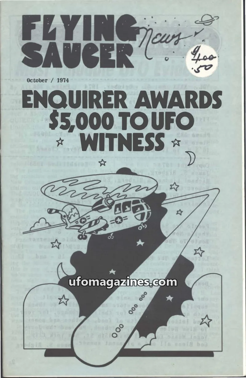 Cover of Flying Saucer News Publishing House and Book Store issue 5: FLYING SAUCER News