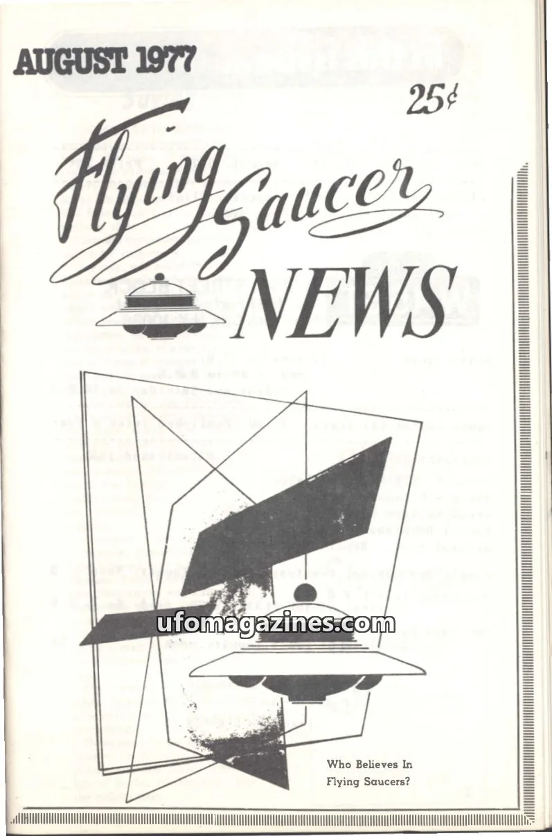 Cover of Flying Saucer News (Rigberg) issue 10: Flying Saucer NEWS