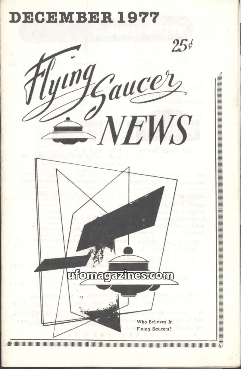 Cover of Flying Saucer News (Rigberg) issue 11: Flying Saucer NEWS
