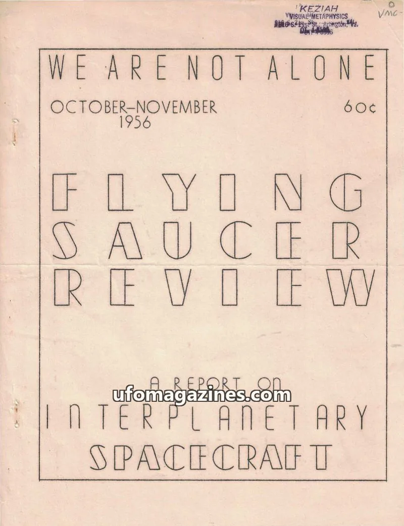 Cover of Flying Saucer Review (Gribble) issue 10: FLYING SAUCER REVIEW