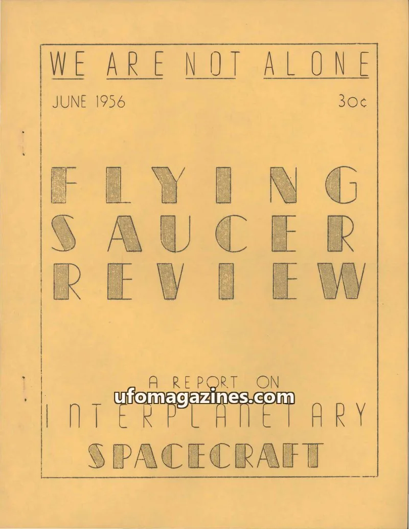 Cover of Flying Saucer Review (Gribble) issue No. 6: FLYING SAUCER REVIEW