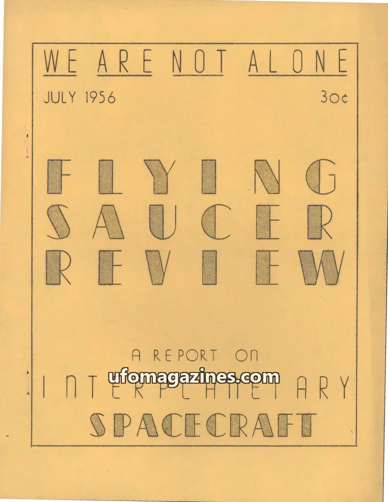 Cover of Flying Saucer Review (Gribble) issue No. 7: FLYING SAUCER REVIEW