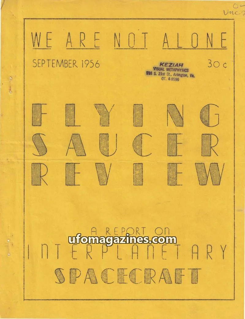 Cover of Flying Saucer Review (Gribble) issue 9: FLYING SAUCER REVIEW