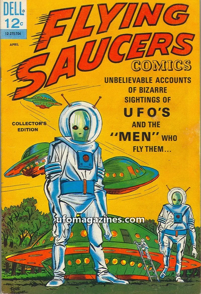 Cover of Dell Publishing Co., Inc. issue 1: FLYING SAUCERS COMICS