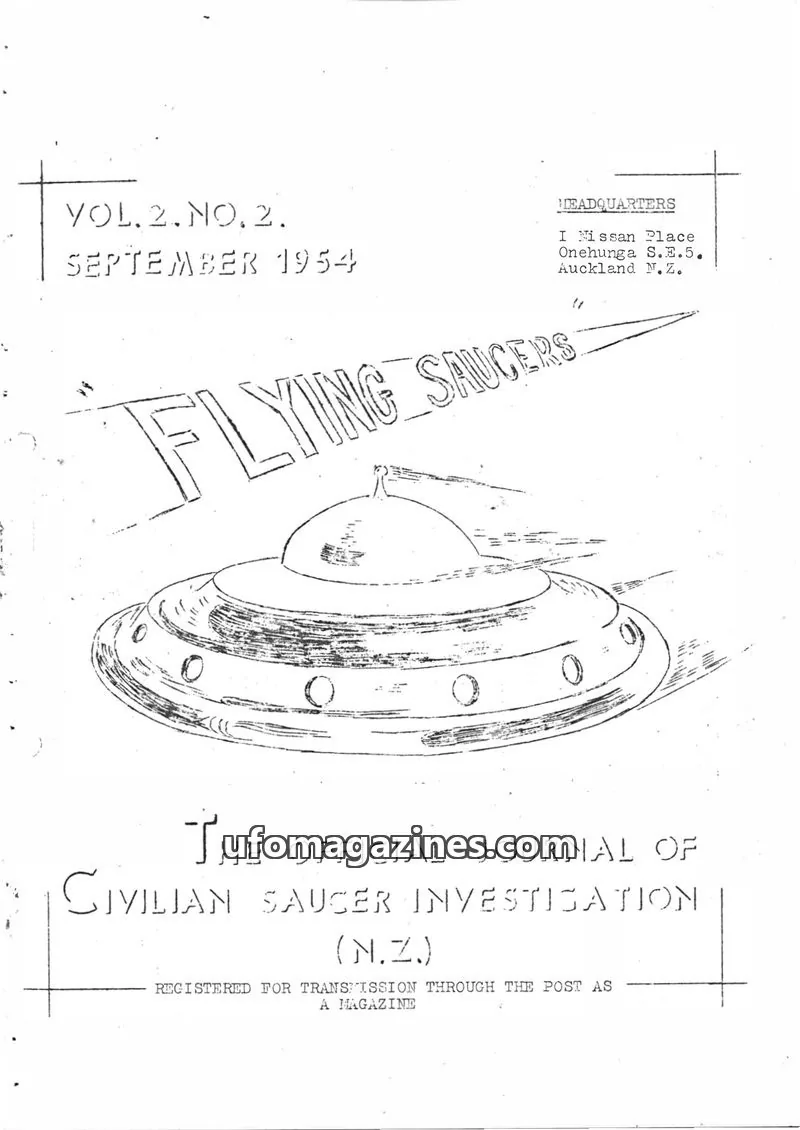 Cover of CSI issue VOL.2.NO.2.: FLYING SAUCERS