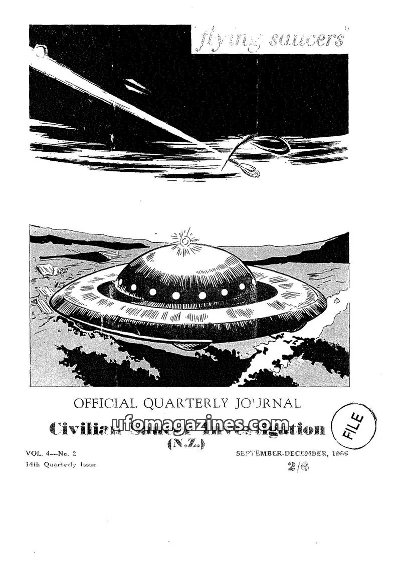 Cover of Flying Saucers (CSI NZ) issue Vol. 4-No. 2: Flying Saucers