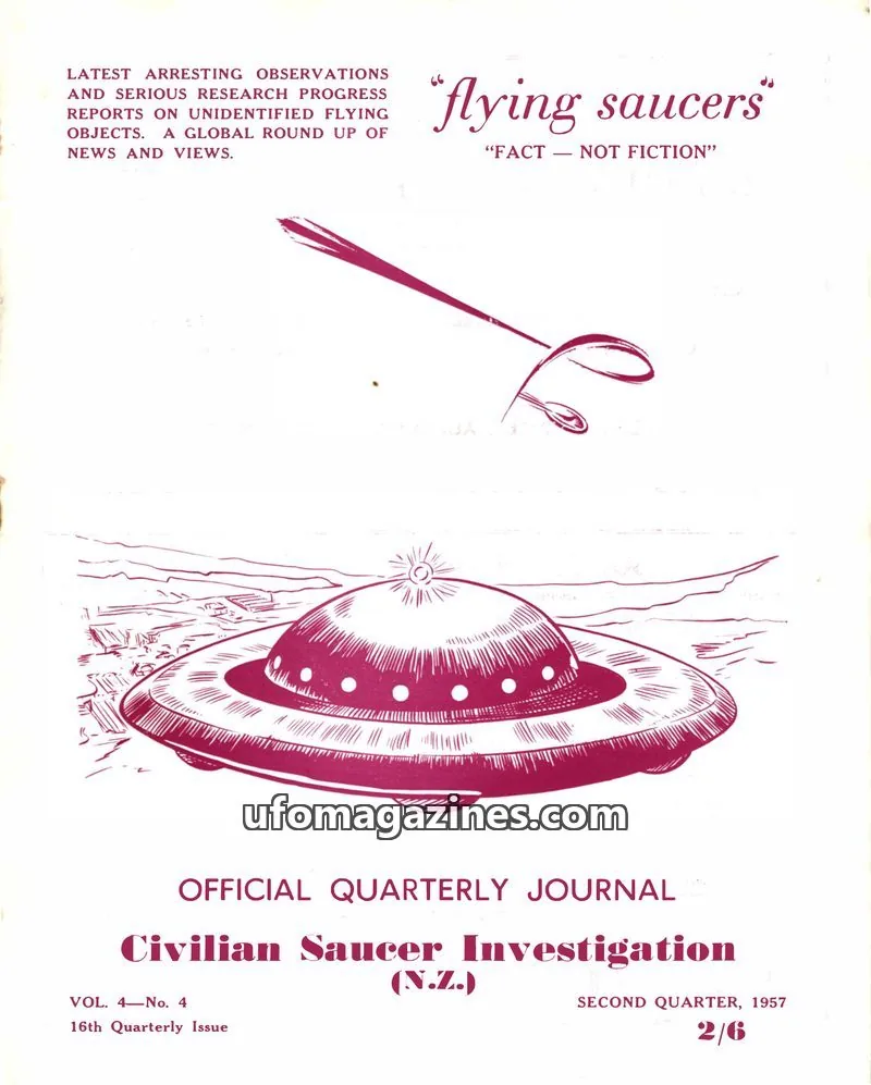 Cover of Flying Saucers (CSI NZ) issue VOL. 4—No. 4: FLYING SAUCERS