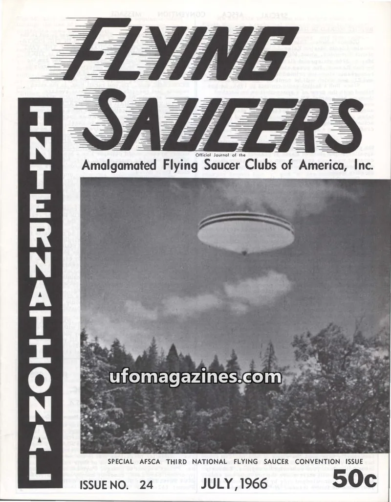 Cover of Flying Saucers International (Gabriel Green) issue 24: FLYING SAUCERS INTERNATIONAL
