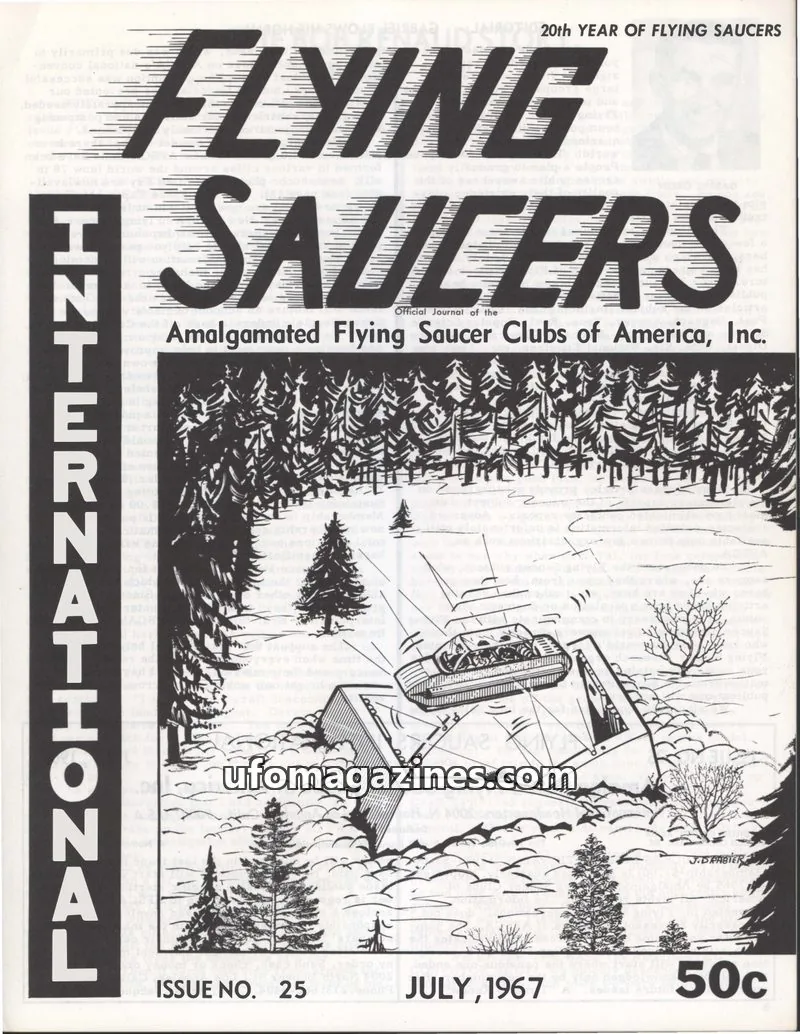 Cover of Flying Saucers International (Gabriel Green) issue 25: FLYING SAUCERS INTERNATIONAL