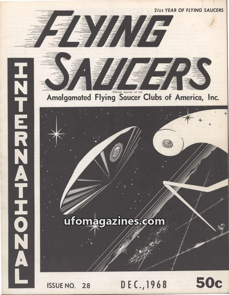 Cover of Flying Saucers International (Gabriel Green) issue 28: FLYING SAUCERS INTERNATIONAL