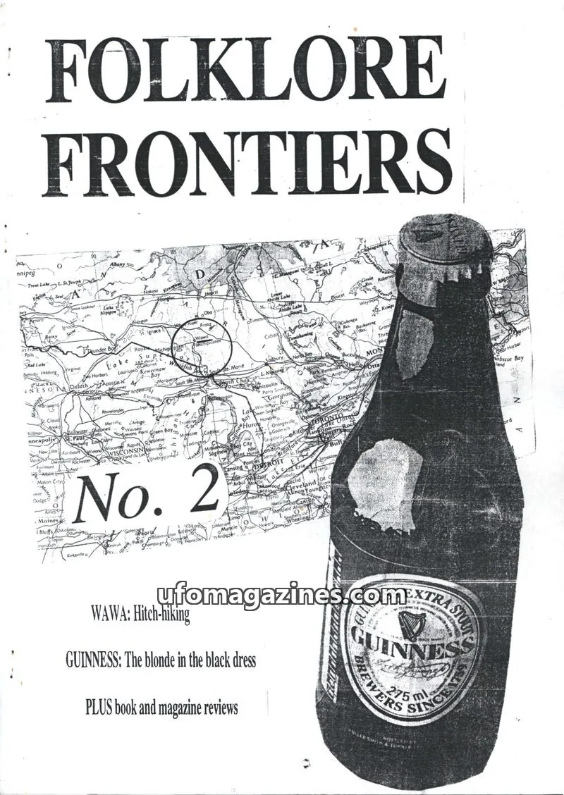 Cover of Folklore Frontiers (Paul Screeton) issue No. 2: FOLKLORE FRONTIERS