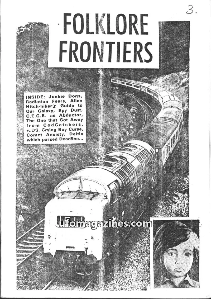 Cover of Folklore Frontiers (Paul Screeton) issue 3: FOLKLORE FRONTIERS