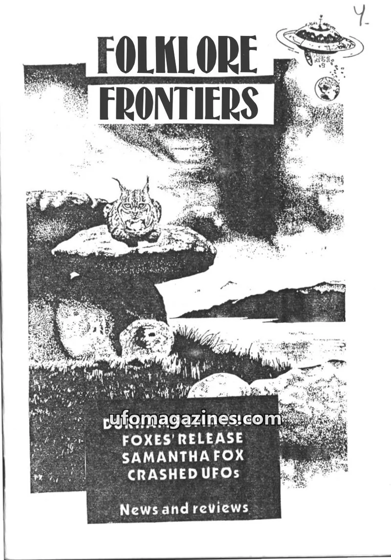 Cover of Folklore Frontiers (Paul Screeton) issue 4: FOLKLORE FRONTIERS