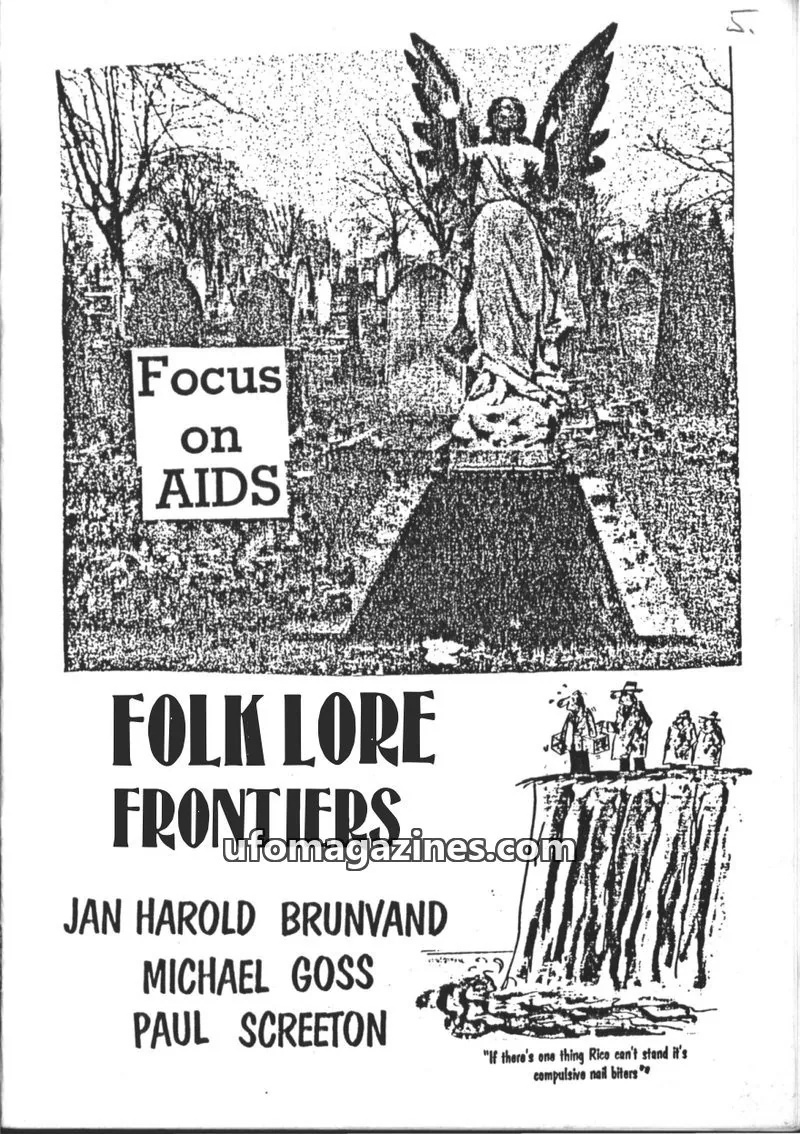 Cover of Folklore Frontiers (Paul Screeton) issue 5: FOLKLORE FRONTIERS