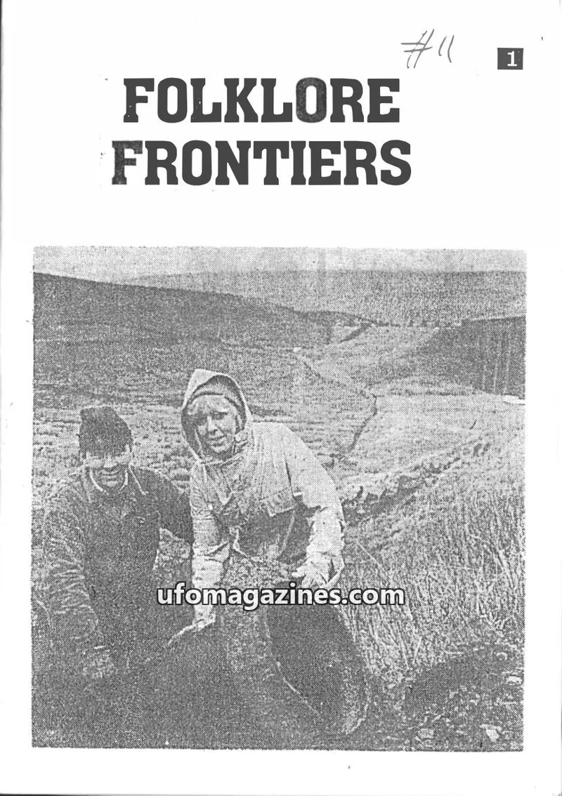 Cover of Folklore Frontiers (Paul Screeton) issue 11: FOLKLORE FRONTIERS