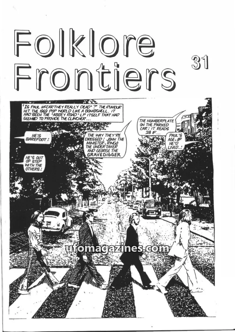 Cover of Folklore Frontiers (Paul Screeton) issue 31: Folklore Frontiers