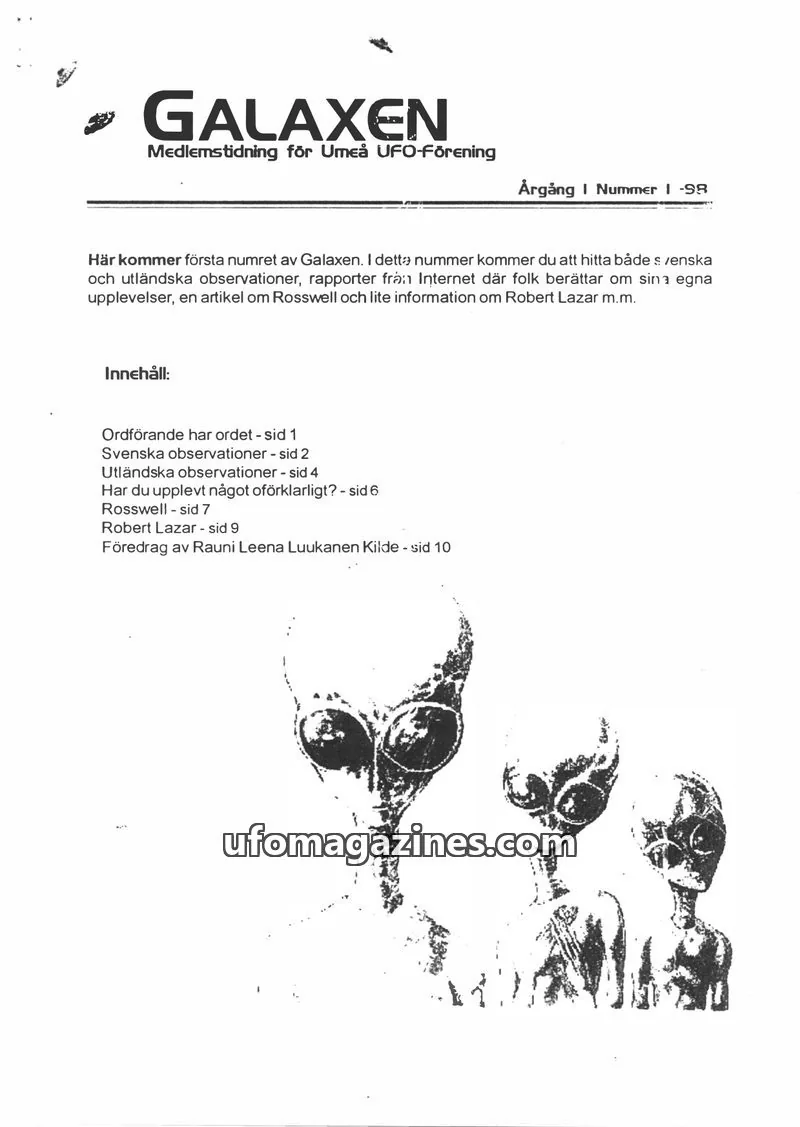 Cover of Galaxen issue 1-98: GALAXEN