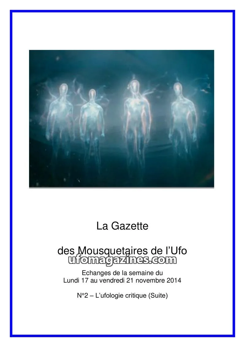 Cover of Gazette des Mousquetaires issue N°2: La Gazette des Mousquetaires de l'Ufo