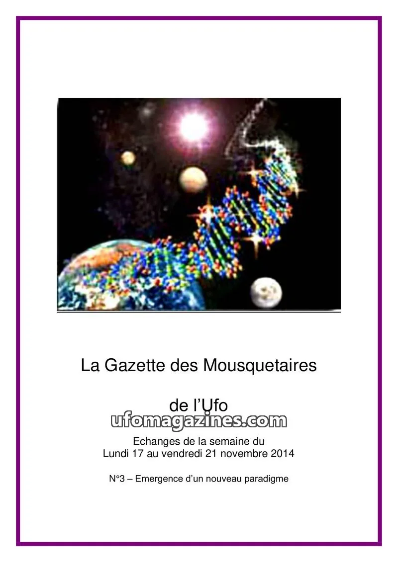 Cover of Gazette des Mousquetaires issue N°3: La Gazette des Mousquetaires de l'Ufo