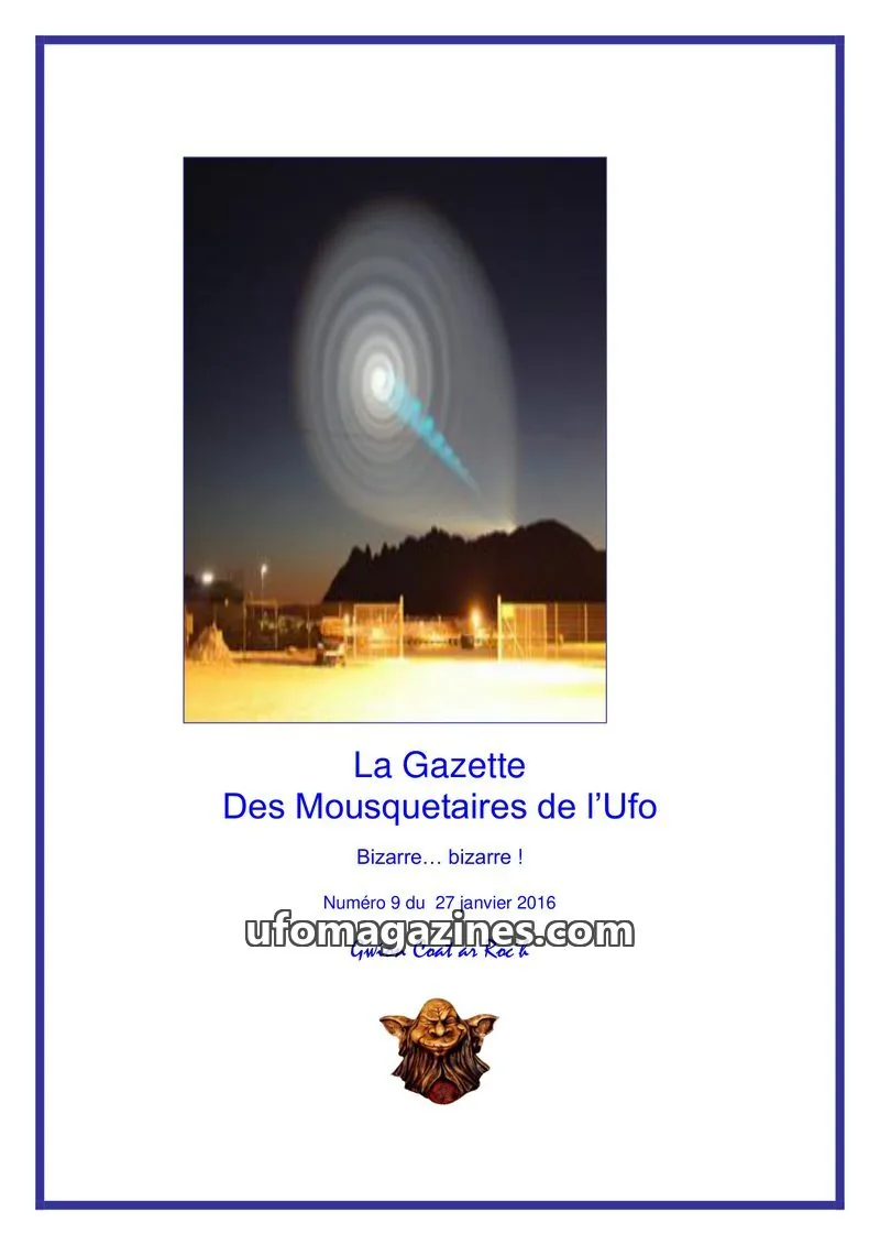 Cover of Gazette des Mousquetaires issue 9: La Gazette Des Mousquetaires de l'Ufo