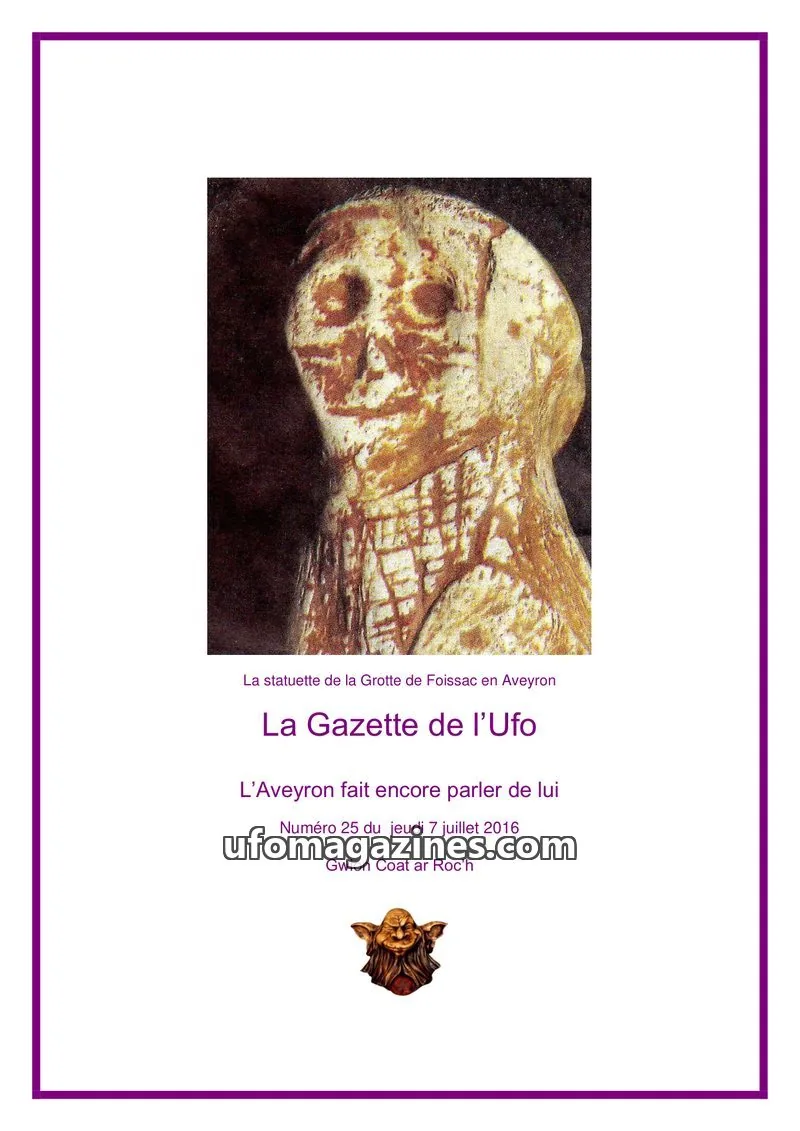 Cover of Gazette des Mousquetaires issue 25: La Gazette de l'Ufo