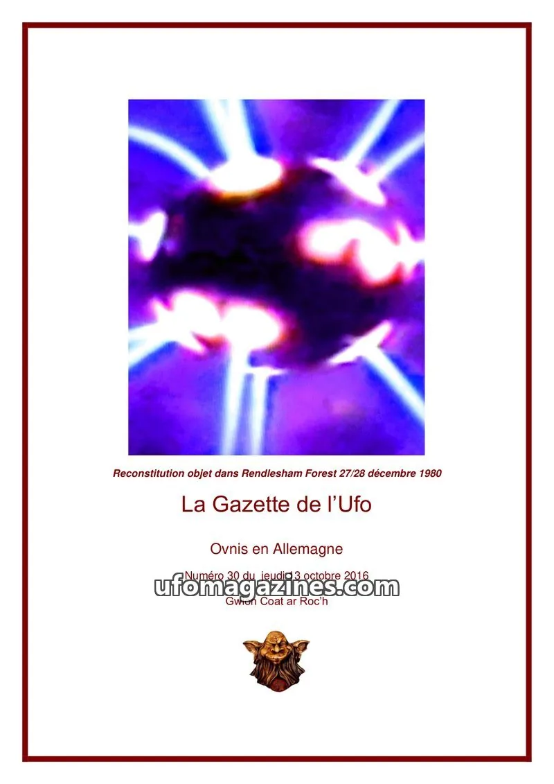 Cover of Gazette des Mousquetaires issue 30: La Gazette de l'Ufo
