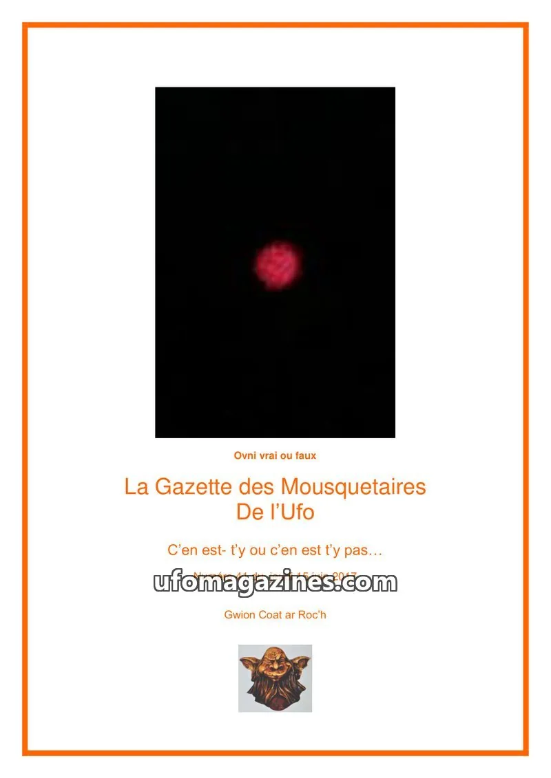 Cover of Gazette des Mousquetaires issue 41: La Gazette des Mousquetaires De l'Ufo
