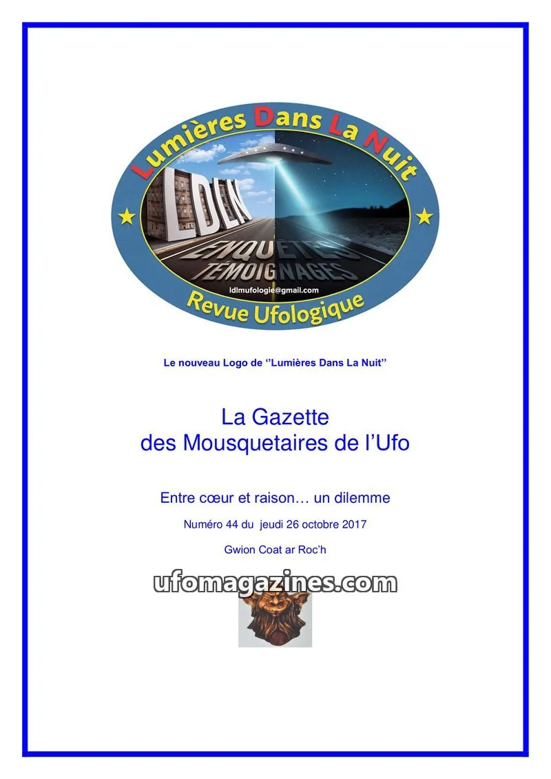 Cover of Gazette des Mousquetaires issue 44: La Gazette des Mousquetaires de l'Ufo