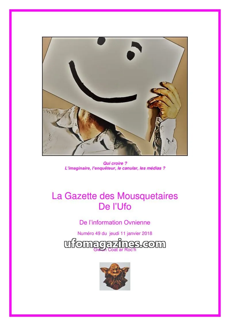 Cover of Gazette des Mousquetaires issue 49: La Gazette des Mousquetaires De l'Ufo