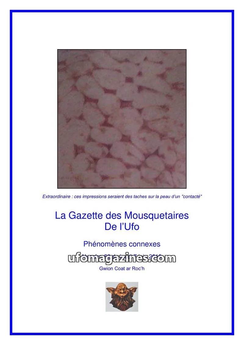 Cover of Gazette des Mousquetaires issue 56: La Gazette des Mousquetaires De l'Ufo
