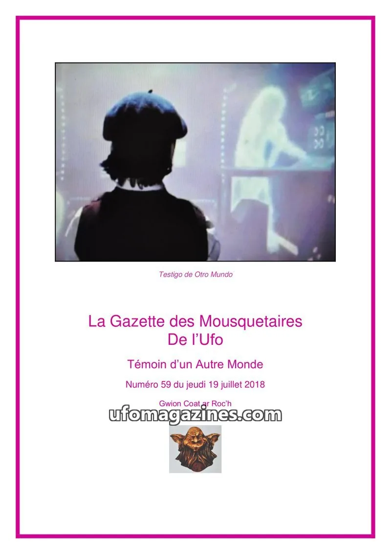 Cover of Gazette des Mousquetaires issue 59: La Gazette des Mousquetaires de l'Ufo