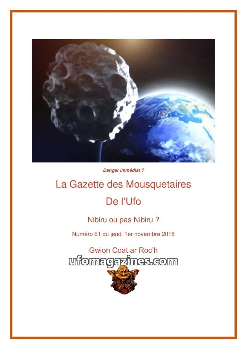 Cover of Gazette des Mousquetaires issue 61: La Gazette des Mousquetaires De l'Ufo