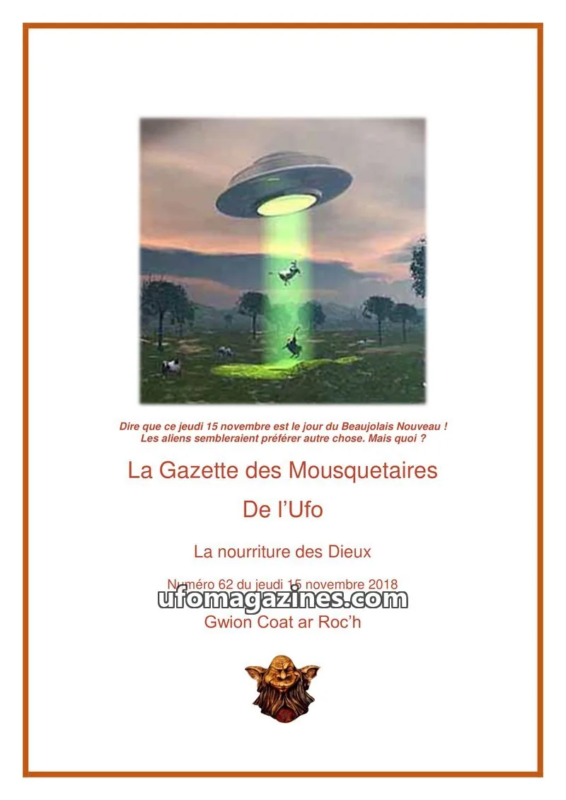 Cover of Gazette des Mousquetaires issue 62: La Gazette des Mousquetaires De l'Ufo
