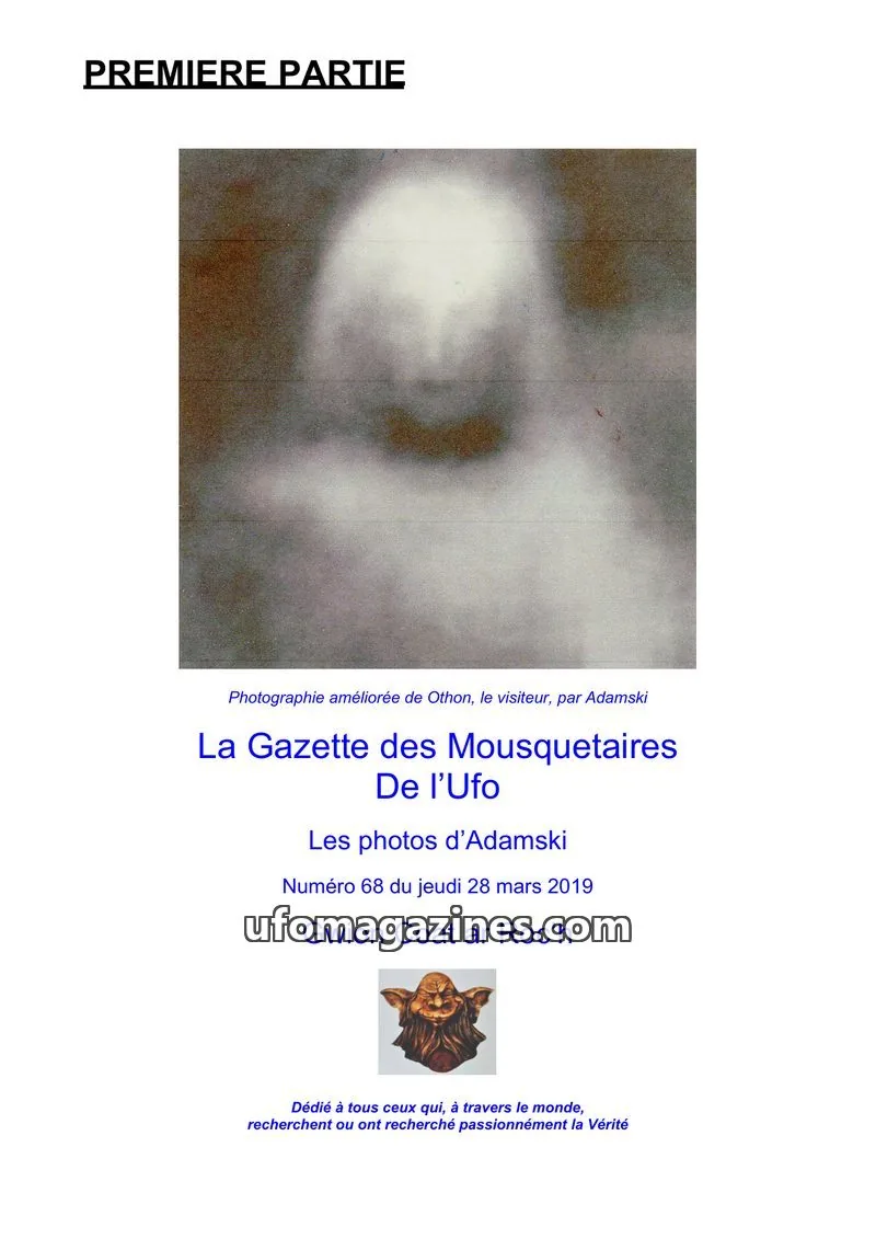 Cover of Gazette des Mousquetaires issue 68: La Gazette des Mousquetaires De l'Ufo
